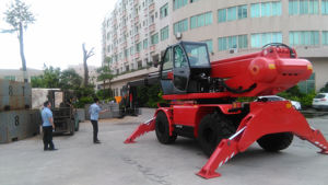รถยกเทเลสโคปิค 4 ตัน หมุนได้ 360 องศา รุ่น HNTR4015 เครื่องยนต์ขับเคลื่อน 4x4 ความสูงยก 15 เมตร - Product Image 1