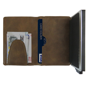 Cartera de Aluminio CardHoda, Bloqueo RFID, Minimalista, Porta Tarjetas Corto, Unisex, con Clip para Billetes, Cierre Plegable - Product Image 2