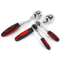 Clé à cliquet pour échafaudage de construction, en acier au carbone industriel chromé noir, douille forgée, couple métrique, OEM V-strong