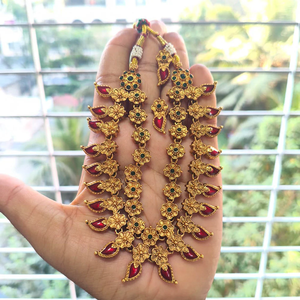 Ensemble de colliers en pierre de Pota mate Jewel Market Heritage avec motifs floraux -12731577PGR - Product Image 1