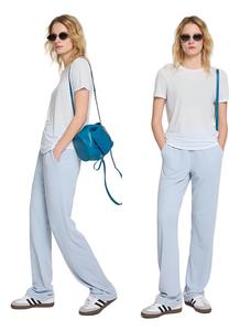 Camiseta de Yoga Transpirable de <span class=keywords><strong>Lyocell</strong></span> para Mujer, Top Ecológico y Sostenible de Manga Corta, Corte Holgado, Primavera 2026, 4 Colores, Ropa Deportiva - Product Image 4