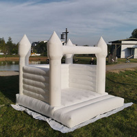 Maison blanche gonflable de rebond d'amusement extérieur et de jeu sûr pour des châteaux gonflables de rebond d'enfants