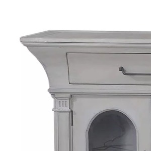 French Retro <strong>Sideboard</strong>, American-style Living Room Wall-mounted Household Entrance Long <strong>Cabinet</strong>, <strong>Small</strong>-sized Solid Wood Storage - Product Image 6