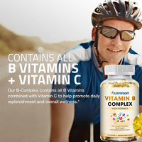 Ausreson Vitaminas B1, B6, B12 en Cápsulas Blandas, Certificadas Halal, Suplemento Alimenticio de Vitamina B 13 en 1, Vitamina B Complejo en Cápsulas Blandas para Energía