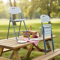 Chaise pliante moderne en acier, vente en gros usine – Chaises en plastique pour conférences, repas, loisirs en extérieur, camping, pêche, plage