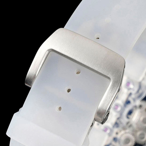 Reloj tourbillon de alta calidad para hombre, reloj mecánico automático con cristal de zafiro esqueletizado en forma de tonneau. - Product Image 6