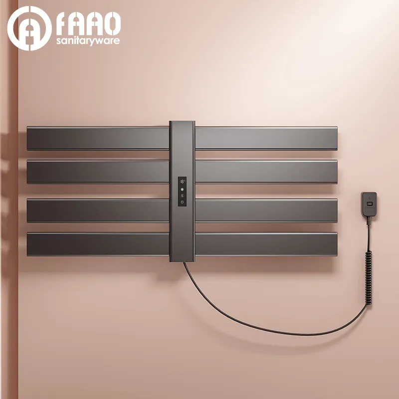 FAAO – radiateur de serviette électrique design moderne, chauffage de serviette, tige de radiateur électrique, support de chauffage de serviette électrique
