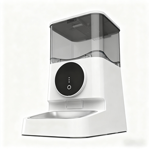 Distributeur de nourriture intelligent pour animaux de compagnie YG-IAF003 avec contrôle par application, bols en acier inoxydable, alimentation par charge/batterie, mode minuterie, design adorable pour chats et chiens - Product Image 5
