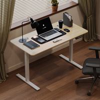 Nouveau modèle de bureau informatique de haute qualité, table de bureau à moteur unique, noir, bureau assis-debout, bureau électrique réglable en hauteur