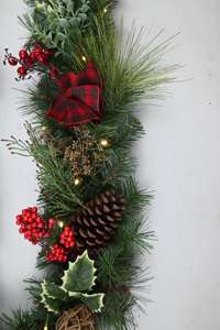 Customized 6ft Party Decor Christmas <b>Wreath</b> Garland Indoor <b>Decoration</b> Pvc Christmas Garland - Product Image 4