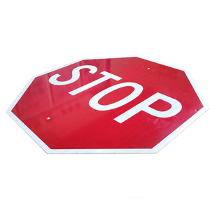 Cartello <span class=keywords><strong>STOP</strong></span> Personalizzato ad Alta Visibilità, Riflettente e Stampabile, Segnale di Avvertimento per Traffico Stradale - Product Image 1