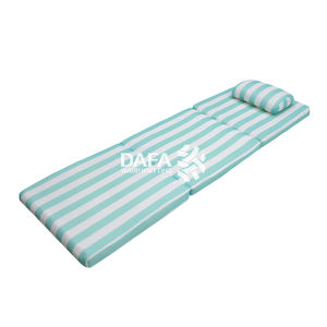 Оптовая цена. Дышащая складная подушка для пляжного стула с подголовником, 100% полиэстер, моющаяся, противоскользящая, экологичная. - Product Image 2