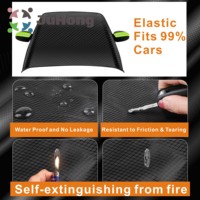 Pare-soleil de pare-brise avant de voiture en tissu Oxford avec pochette magnétique pare-neige bloc thermique pare-soleil hiver et été double usage