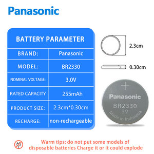 Panasonic <span class=keywords><strong>BR2330</strong></span>/BN 3V Knopfzellen-Lithiumbatterie Geeignet für SPS Servo Medizinische Geräte Motherboard - Product Image 2