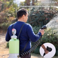 Semprotan Air Multifungsi untuk Berkemah, Taman, Luar Ruangan, Tekanan Tinggi, Penyiram Tanaman, Pencuci Buah, Pantai, Pistol Air 10 Fungsi