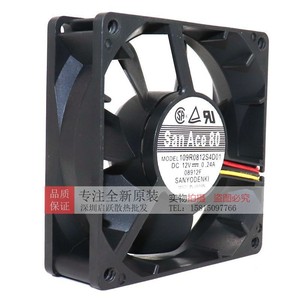 พัดลมแกนซันโย 12V 0.24A 80 มม. พัดลมระบายความร้อน DC สำหรับเซิร์ฟเวอร์คอมพิวเตอร์ - Product Image 1