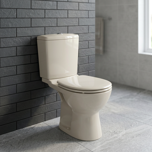 Inodoro de cerámica blanca Vistaar de dos piezas, de conexión directa, con descarga por arrastre, para baño. - Product Image 4