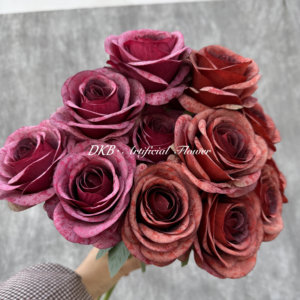 Fleurs artificielles DKB pour décoration de mariage, roses à 7 têtes pour allée centrale - Product Image 5