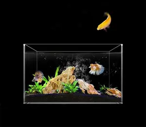 Nhà Máy Bán Buôn Siêu Trắng Aquarium Right Angle Nước Bể Cỏ Thủy Tinh Acrylic Fish Tank