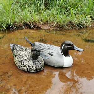Décoration de canard flottant réaliste en plastique pour l'extérieur, ornements durables de canard colvert pour les expositions scéniques aquatiques et de jardin, leurre de chasse - Product Image 3