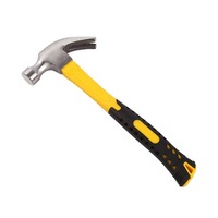 Marteau à griffes en acier à haute teneur en carbone de qualité industrielle, manche en fibre de verre antidérapant, durable, portable, OEM disponible, DIY