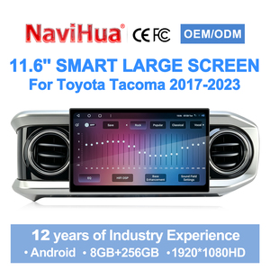วิทยุติดรถยนต์ Navihua สำหรับ Toyota Tacoma ปี 2016-2023 อัพเกรดหน้าจอ 11.6 นิ้ว ระบบ Android พร้อมมัลติมีเดีย Carplay สเตอริโออัตโนมัติ GPS DSP เครื่องเล่น DVD ในรถยนต์ - Product Image 1
