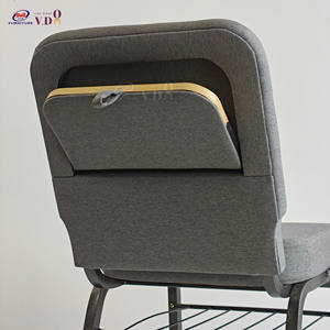 도매 현대식 적층형 교회 의자 맞춤 색상 편안한 패딩 등받이 금속 프레임 극장 좌석 제조업체 - Product Image 5