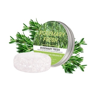 Barre de shampooing au romarin naturel biologique en gros personnalisé réparation de logo cheveux shampooing barre de savon pour les femmes - Product Image 1