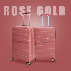 Ensemble de bagages en polyester écologique à coque rigide en PP, style moderne classique minimaliste de luxe, imperméable, avec 4 roues et serrure à combinaison, grand format - Product Image 1