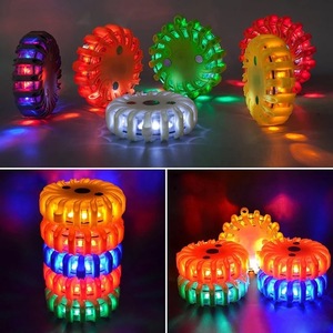 Hot 6 Gói LED Cảnh Báo An Toàn Pháo Sáng Disc Lamp Kit Giao Thông Strobe Đèn Hiệu Ánh Sáng Đường Bộ An Toàn Cảnh Báo Đường Nguy Hiểm Cảnh Báo Ánh Sáng - Product Image 4