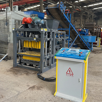 Offres Spéciales Afrique : Machine de Fabrication de Blocs de Béton Semi-Automatique QTJ4-28, Machine Hydraulique de Fabrication de Briques en Ciment