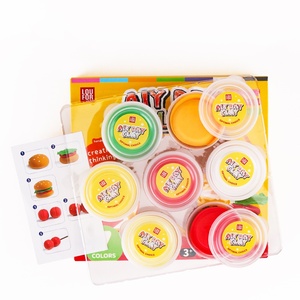 Ensemble de pâte à <span class=keywords><strong>modeler</strong></span> à séchage à l'air de 7 couleurs avec des moules - Pâte à <span class=keywords><strong>modeler</strong></span> sur le thème des animaux et de l'espace pour les enfants, jouets éducatifs DIY - Product Image 2