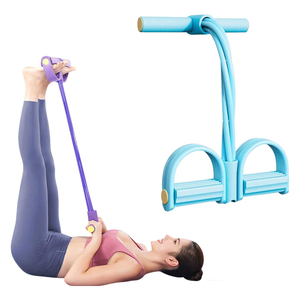 EIGFOH PRB-35 Durable Latex Free TPE <b>Bands</b> with Non Slip Pedals for Comfortable and Safe Low Impact Aerobic <b>Exercises</b> - Product Image 1