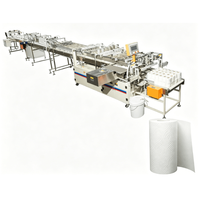 Ligne de production semi-automatique de papier toilette à structure murale pour la production de serviettes de cuisine avec certification CE, idéale pour les entreprises