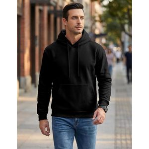 FOXA Mens Cotton Hoodie Regular Sleeve Pocket Pullover Sweatshirt French Terry Material - Product Image 4