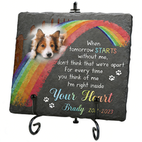 Pierre commémorative pour animaux de compagnie pour chiens, chats et tous les animaux bien-aimés, pierre tombale personnalisée pour animaux de compagnie, plaque de pierre tombale, souvenir de sympathie pour la perte d'un animal de compagnie