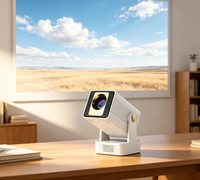 Projecteur intelligent T2HIFI direct usine, nouveau modèle 720P 200 ANSI Android 14 2+16G WIFI6 BT5.4 12000mAh, excellent rapport qualité-prix, vente flash