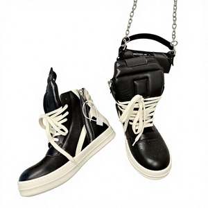 RO Designer <b>Shoes</b> Triangle Thick-Soled Couple High-Quality <b>Shoes</b> <b>Height</b>-<b>Increasing</b> Genuine Leather Casual Breathable Waterproof - Product Image 4