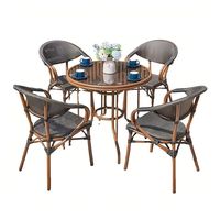 Meubles de table et de chaises d'extérieur Prima, style industriel personnalisé pour bar, sièges d'extérieur, table et chaises d'extérieur