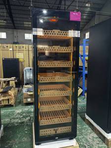 Vitrine à cigares NE-154-12, humidor commercial avec contrôle de la température et de l'humidité, armoire à cigares pour boutique de tabac avec éclairage LED - Product Image 5