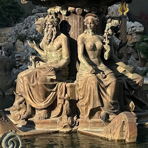Fontaine d'eau en acier inoxydable de style européen sur mesure, grande taille, sculpture d'ange en bronze, pour usage extérieur en jardin, moulage - Product Image 2