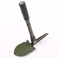 Mini pelle Portable d'extérieur, outils manuels de survie de Camping, pelle pliante de jardin avec boussole