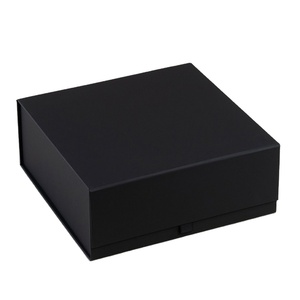Boîte <span class=keywords><strong>cadeau</strong></span> en carton rigide avec logo personnalisé Pulida 2025, noir, aimantée, avec fermeture magnétique - Product Image 3