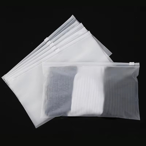 Sac à fermeture éclair imprimé décalé givré à 16 fils pour sous-vêtements, culottes, chaussettes, chaussures, cosmétiques - Étanche à l'humidité, refermable, avec trou d'aération - Product Image 3