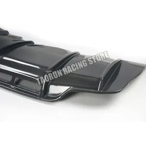 PSM Phong Cách Sợi Carbon Phía Sau Bumper Khuếch Tán Splitter Cho Benz W205 C200 C43 C63 C63s Amg Sedan & Wagon & Coupe 2015 - 2022 - Product Image 4
