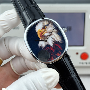 Montre-bracelet élégante pour homme de style vintage avec bracelet en cuir, montre automatique à remontage automatique pour les affaires. - Product Image 4