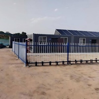 Clôture en fer forgé de jardin de 6 pieds fabriquée en Chine, soudée, en acier galvanisé, clôture en métal à piquets pour la sécurité des fermes