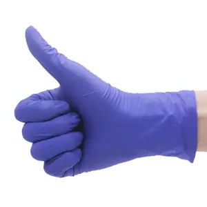 6 مل ، Glovees الملونة اللاتكس خالية من البلاستيك السلامة ESD النتريل Glovees مسحوق طبي مجاني بالجملة