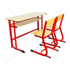 Nội Thất trường học Lớp Học 3-Seater Bằng Gỗ Bàn và Ghế Bàn - Product Image 6