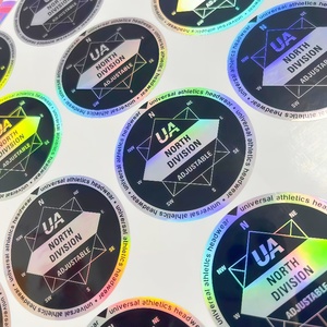 Customised Shape Self Adhesive Die Cut Hologram Sticker , Eco Friendly Waterproof Vinyl Holographic Labels Printing - Product Image 3